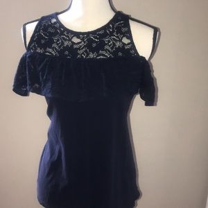 Loft cold shoulder top